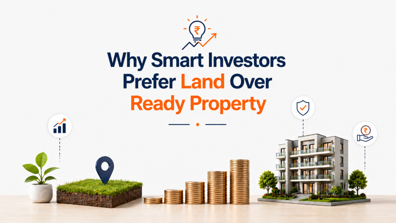 Why Smart Investors Prefer Land Over Ready Property